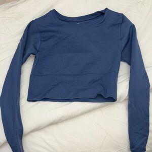 aerie offline blue long sleeve